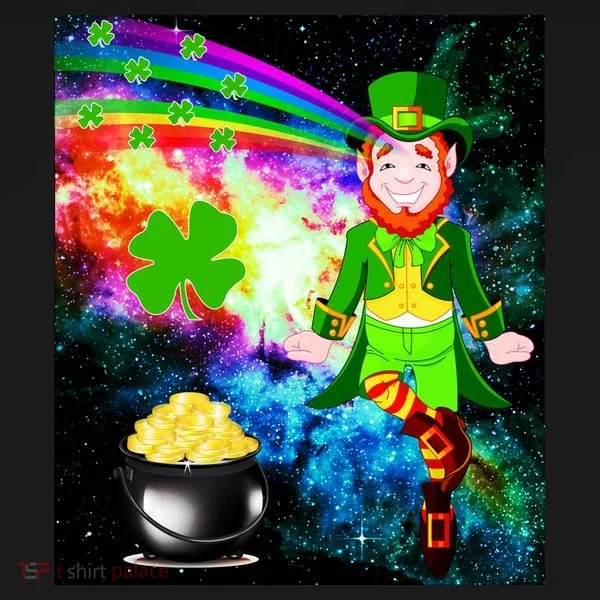 Space Hunger Irish in Space Rainbow Laser Bucket Hat