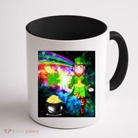 Space Hunger Irish in Space Rainbow Laser Coffee Mug thumb 1