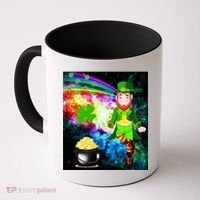 Space Hunger Irish in Space Rainbow Laser Coffee Mug thumb 0