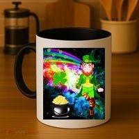 Space Hunger Irish in Space Rainbow Laser Coffee Mug thumb 4
