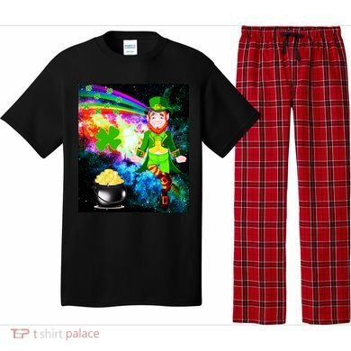 Space Hunger Irish in Space Rainbow Laser Pajama Set