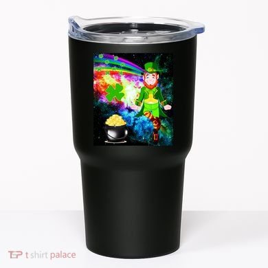 Space Hunger Irish in Space Rainbow Laser Tumbler