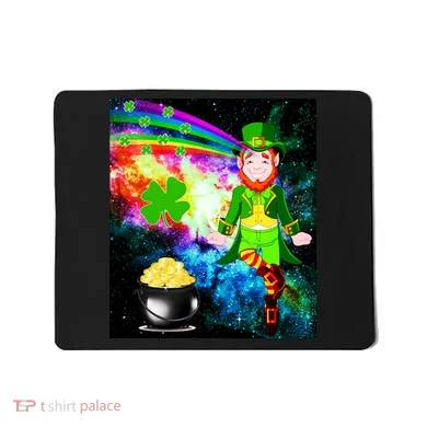 Space Hunger Irish in Space Rainbow Laser Mousepad