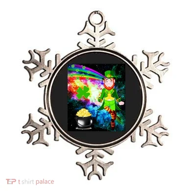 Space Hunger Irish in Space Rainbow Laser Ornament