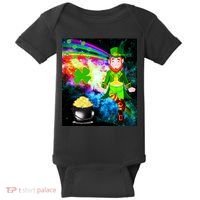 Space Hunger Irish in Space Rainbow Laser Baby Bodysuit thumb 0