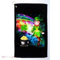 Space Hunger Irish in Space Rainbow Laser Golf Towel thumb 0