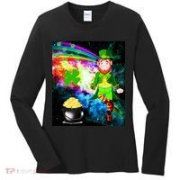 Space Hunger Irish in Space Rainbow Laser Women's Long Sleeve Shirt thumb 0