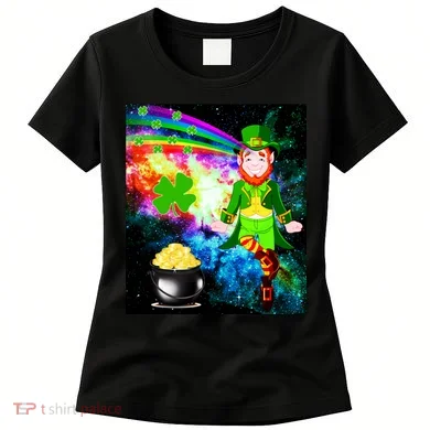 Space Hunger Irish in Space Rainbow Laser Women's T-Shirt
