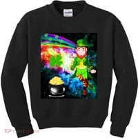 Space Hunger Irish in Space Rainbow Laser Kids Sweatshirt thumb 0