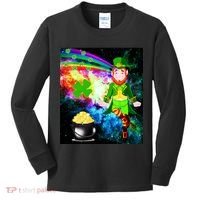 Space Hunger Irish in Space Rainbow Laser Kids Long Sleeve Shirt thumb 0