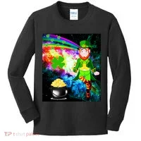 Space Hunger Irish in Space Rainbow Laser Kids Long Sleeve Shirt thumb 0