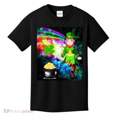 Space Hunger Irish in Space Rainbow Laser Kids T-Shirt
