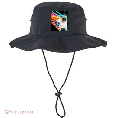 Space Hunger Pug Laser Pizza Bacon Bucket Hat