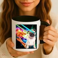 Space Hunger Pug Laser Pizza Bacon Coffee Mug thumb 3