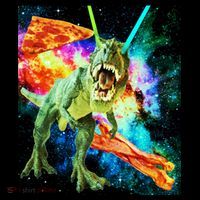 Space Hunger Wars T-Rex Pizza Bacon Doggie Tank thumb 4