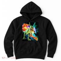 Space Hunger Wars T-Rex Pizza Bacon Hoodie thumb 0
