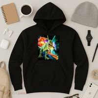 Space Hunger Wars T-Rex Pizza Bacon Hoodie thumb 3