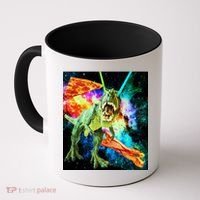 Space Hunger Wars T-Rex Pizza Bacon Coffee Mug thumb 0