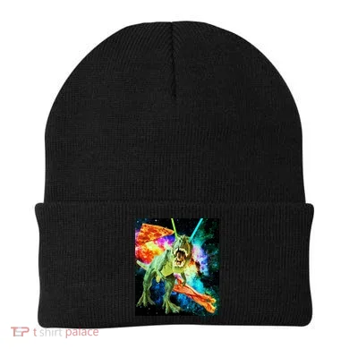Space Hunger Wars T-Rex Pizza Bacon Beanie