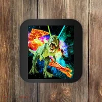 Space Hunger Wars T-Rex Pizza Bacon Coaster thumb 0