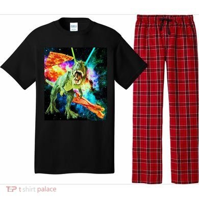 Space Hunger Wars T-Rex Pizza Bacon Pajama Set