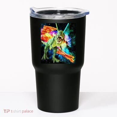 Space Hunger Wars T-Rex Pizza Bacon Tumbler