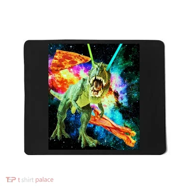 Space Hunger Wars T-Rex Pizza Bacon Mousepad