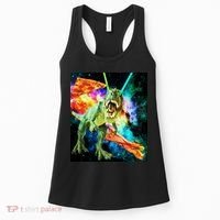 Space Hunger Wars T-Rex Pizza Bacon Women's Tank Top thumb 0