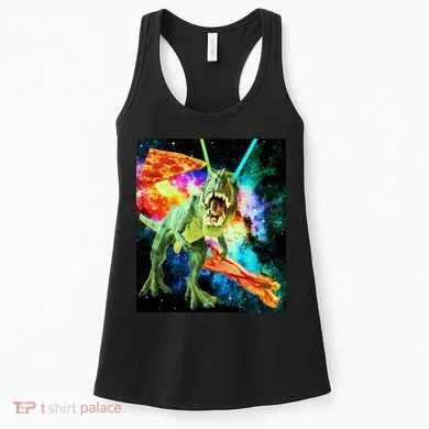 Space Hunger Wars T-Rex Pizza Bacon Women's Tank Top