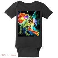 Space Hunger Wars T-Rex Pizza Bacon Baby Bodysuit thumb 0