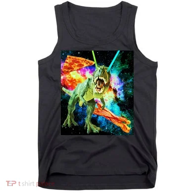 Space Hunger Wars T-Rex Pizza Bacon Tank Top