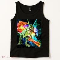 Space Hunger Wars T-Rex Pizza Bacon Tank Top thumb 2