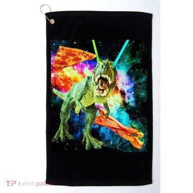 Space Hunger Wars T-Rex Pizza Bacon Golf Towel
