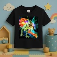 Space Hunger Wars T-Rex Pizza Bacon Toddler T-Shirt thumb 3