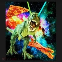 Space Hunger Wars T-Rex Pizza Bacon Toddler T-Shirt thumb 4