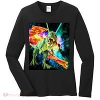 Space Hunger Wars T-Rex Pizza Bacon Women's Long Sleeve Shirt thumb 0
