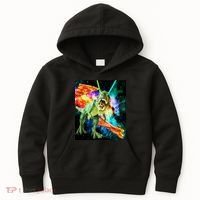 Space Hunger Wars T-Rex Pizza Bacon Kids Hoodie thumb 0
