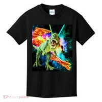Space Hunger Wars T-Rex Pizza Bacon Kids T-Shirt thumb 0