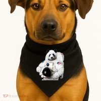 Space Panda USA Astronaut USA-Made Doggie Bandana thumb 1