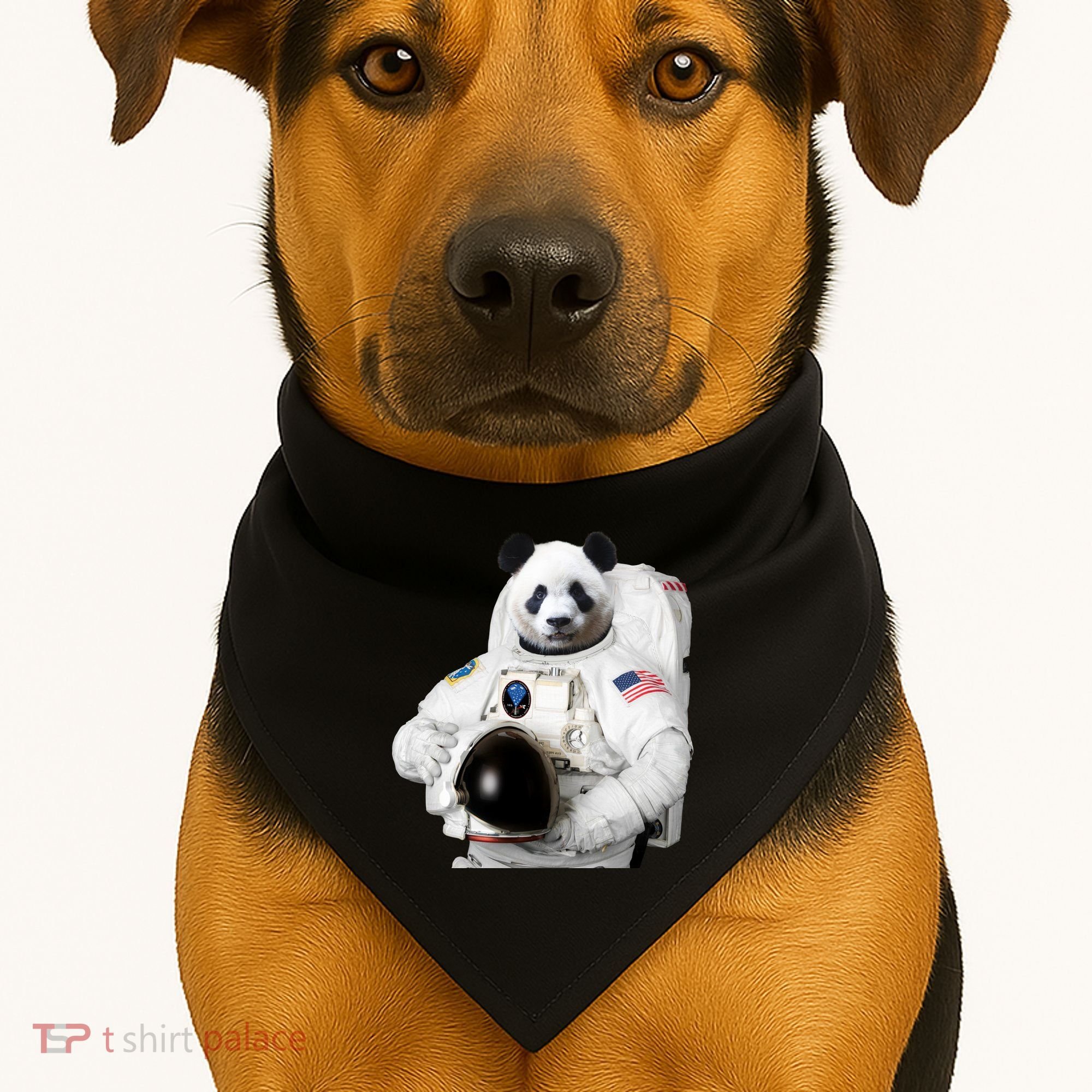 Space Panda USA Astronaut USA-Made Doggie Bandana