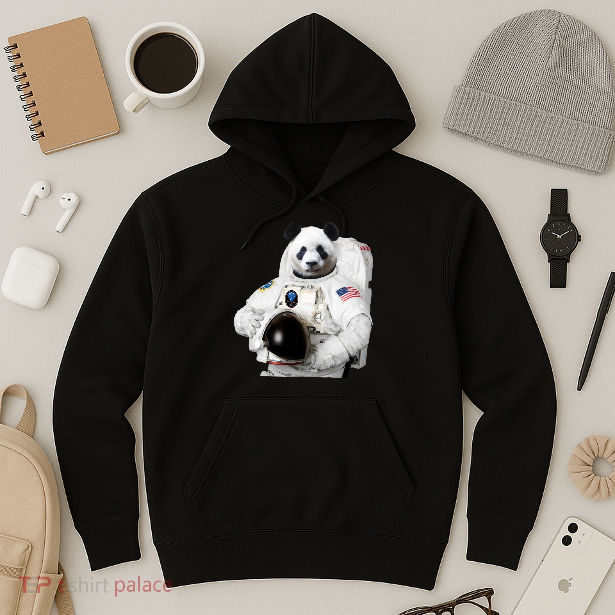 Space Panda USA Astronaut Hoodie