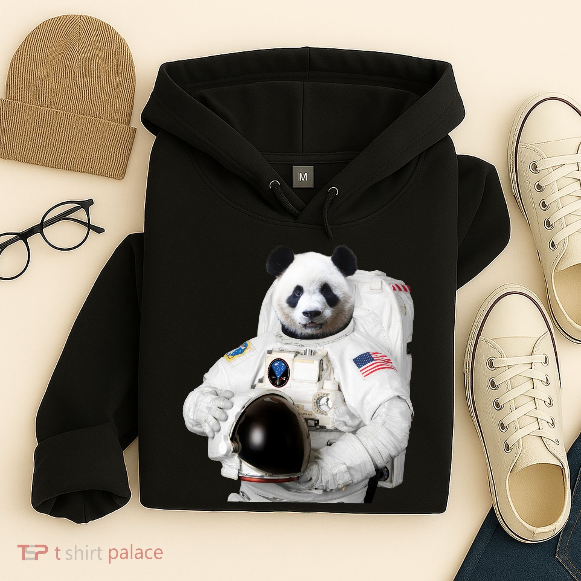 Space Panda USA Astronaut Hoodie