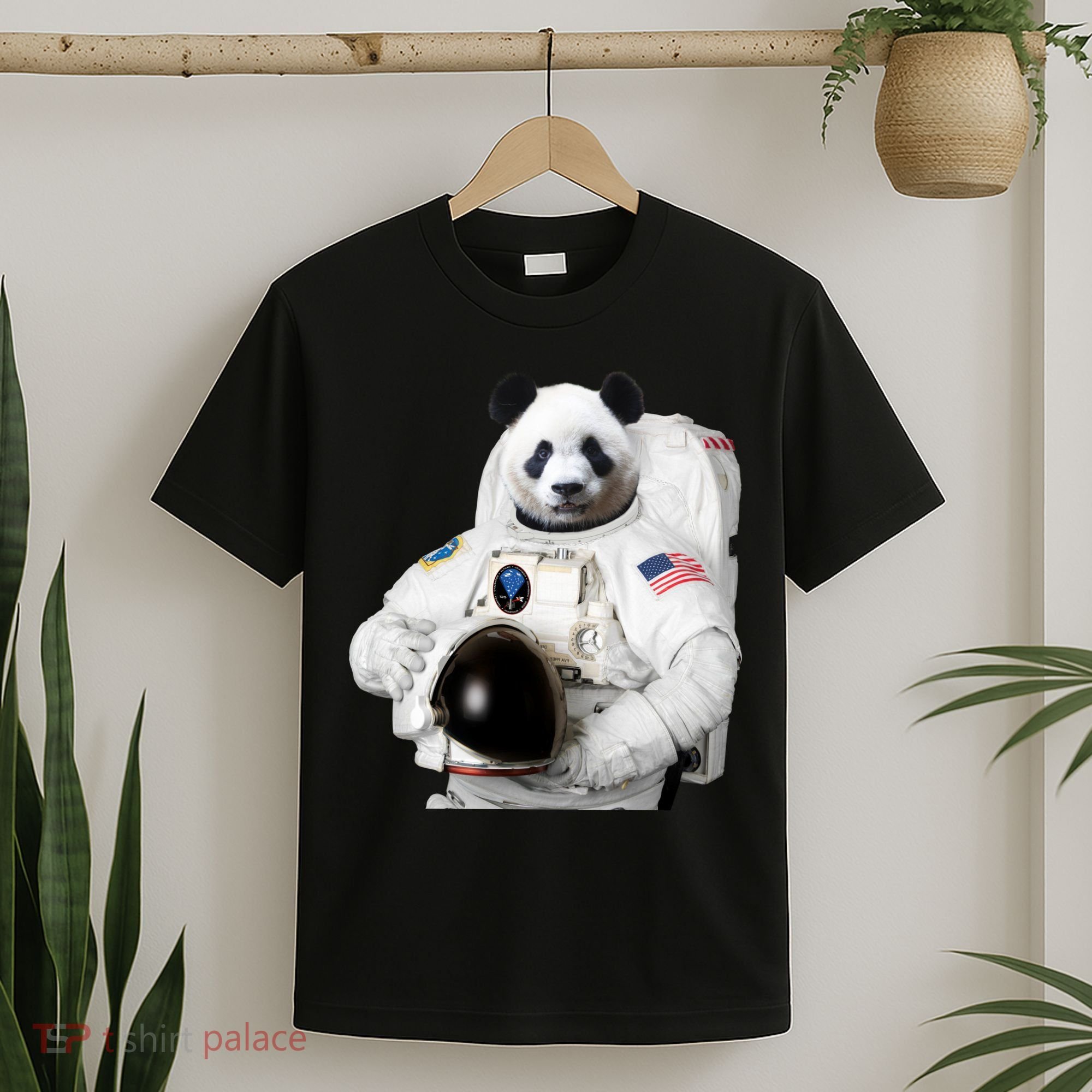 Space Panda USA Astronaut T-Shirt
