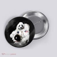 Space Panda USA Astronaut Button thumb 0