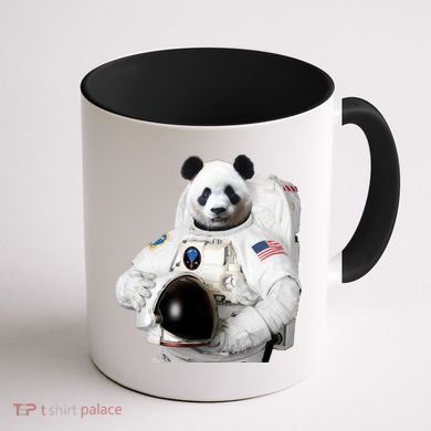 Space Panda USA Astronaut Coffee Mug back