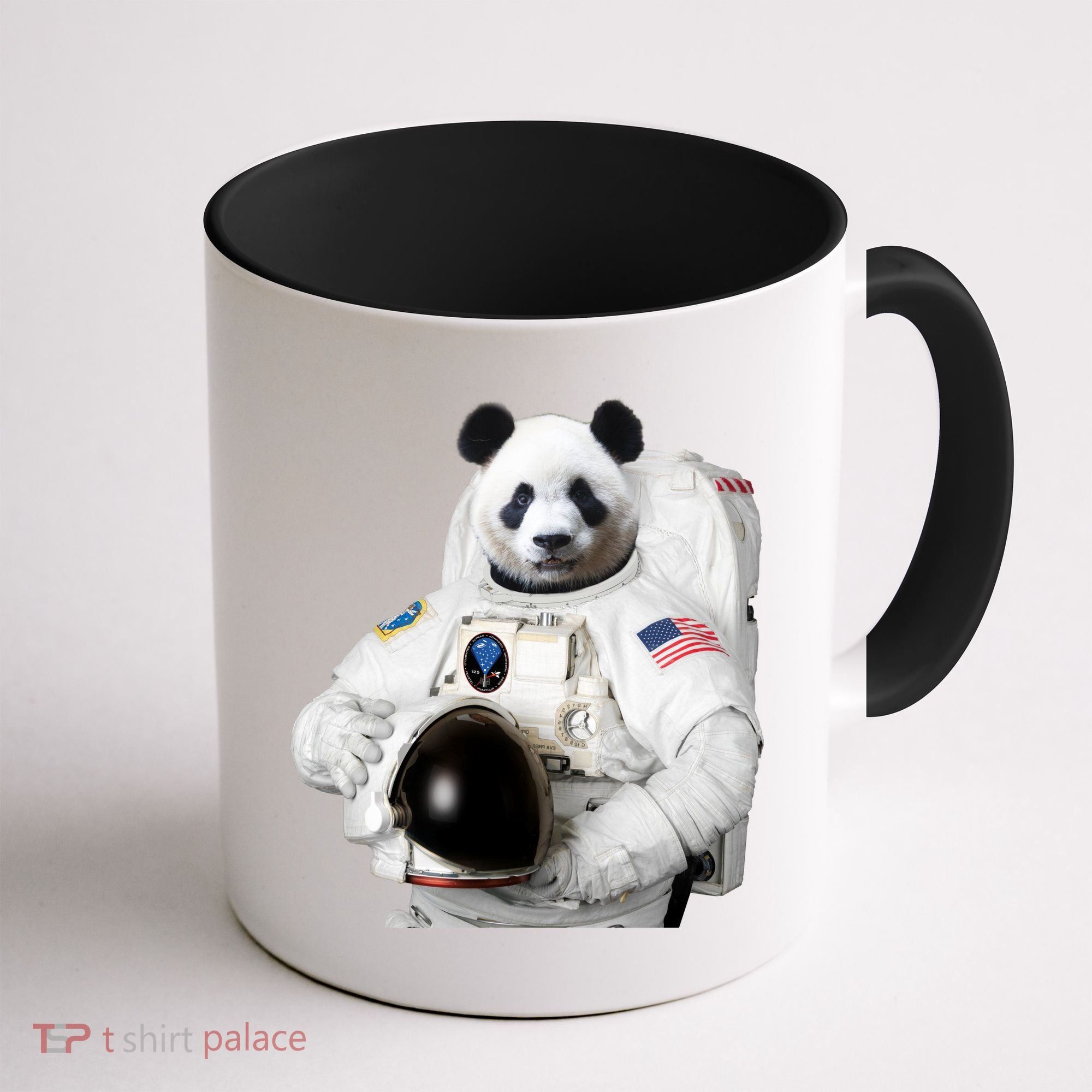 Space Panda USA Astronaut Coffee Mug