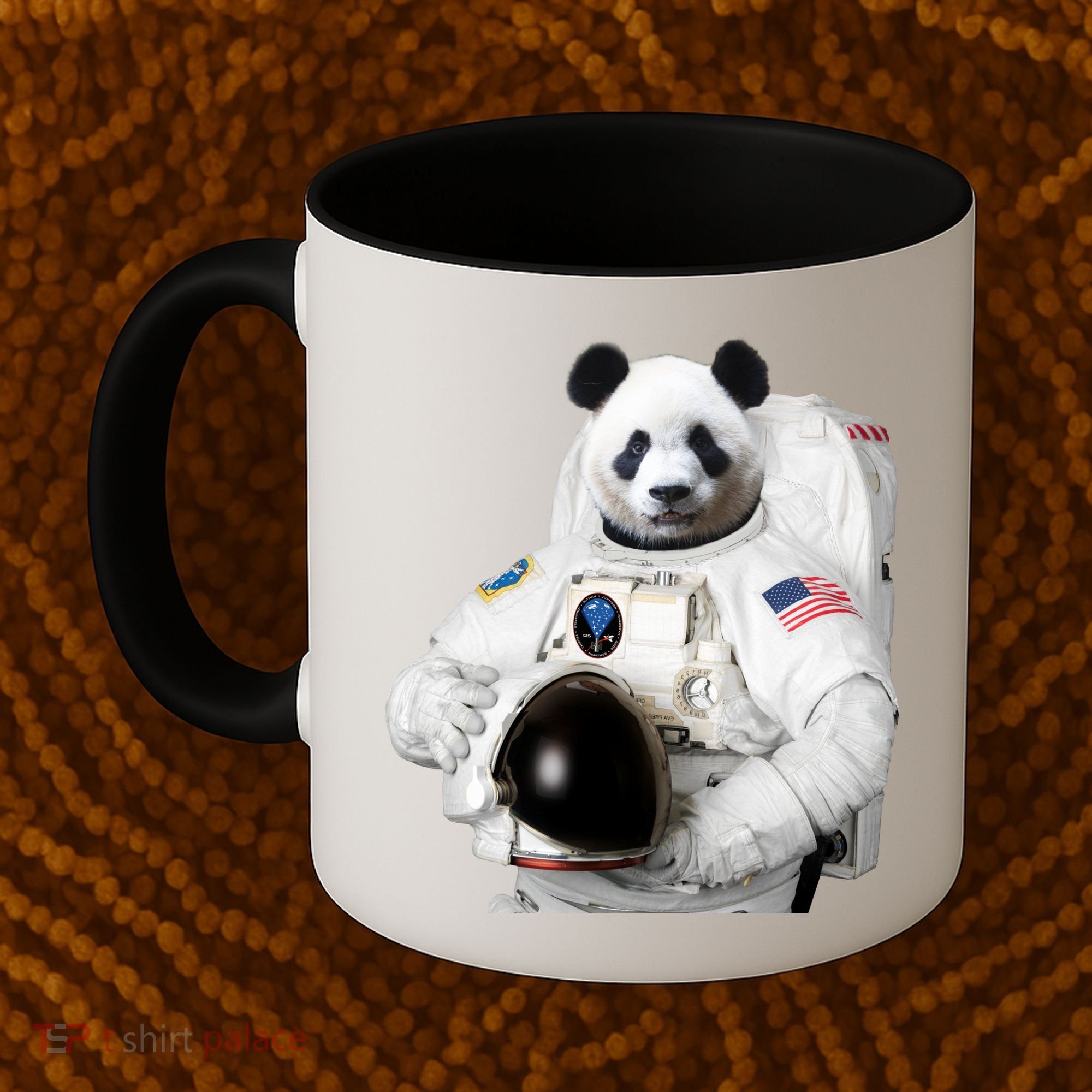 Space Panda USA Astronaut Coffee Mug