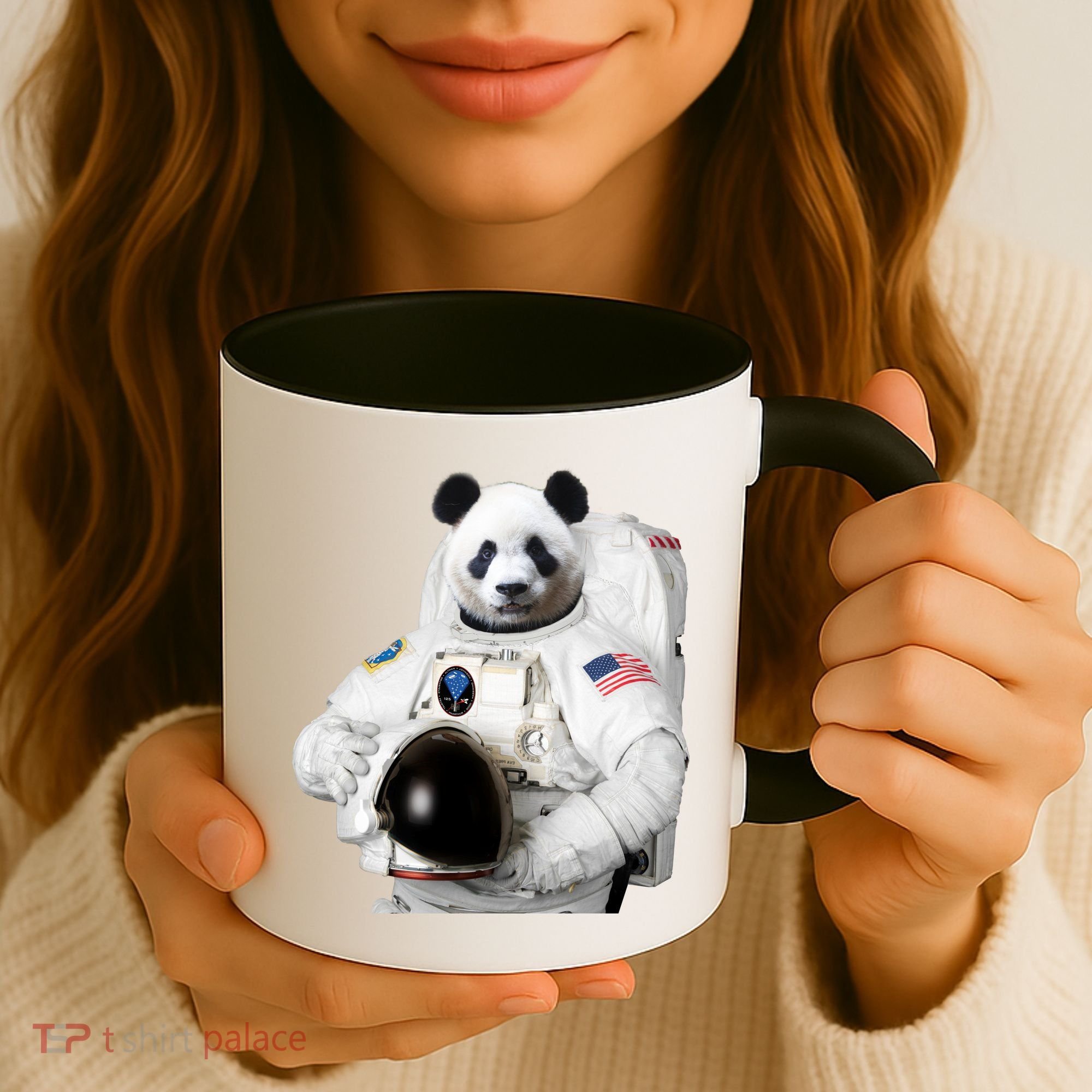 Space Panda USA Astronaut Coffee Mug