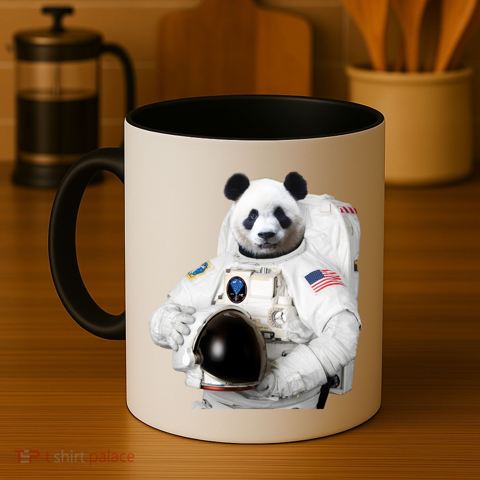 Space Panda USA Astronaut Coffee Mug