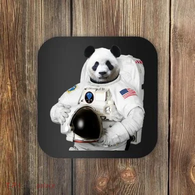 Space Panda USA Astronaut Coaster